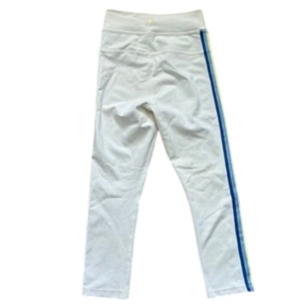Spiritual Gangster White Leggings with Rainbow Side Stripes - Picture 6 of 7